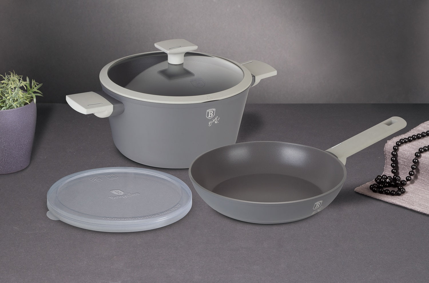 Berlinger Haus Aspen 4 - Piece Cookware Set | BH7079 | Non - Stick & Induction Ready - Hochwertige Küchenprodukte | High Quality Kitchen Product | UrbanHaus