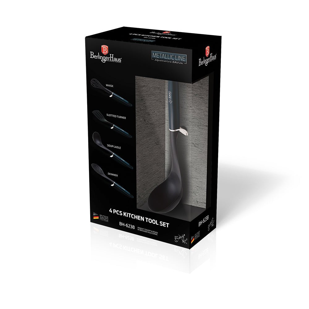 Berlinger Haus BH - 6238 Aquamarine Collection – Essential 4 - Piece Kitchen Utensil Set - Hochwertige Küchenprodukte | High Quality Kitchen Product | UrbanHaus