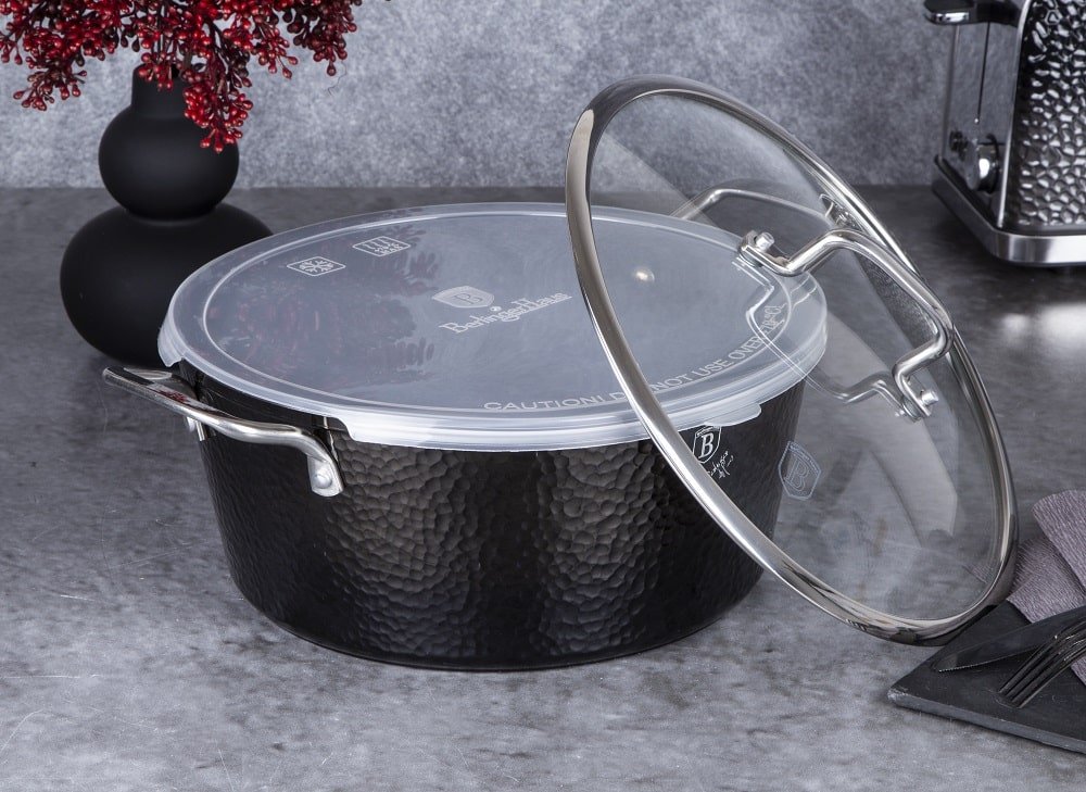 Berlinger Haus BH - 6653 Shine Basalt Collection 24 cm Casserole – Where Elegance Meets Performance - Hochwertige Küchenprodukte | High Quality Kitchen Product | UrbanHaus