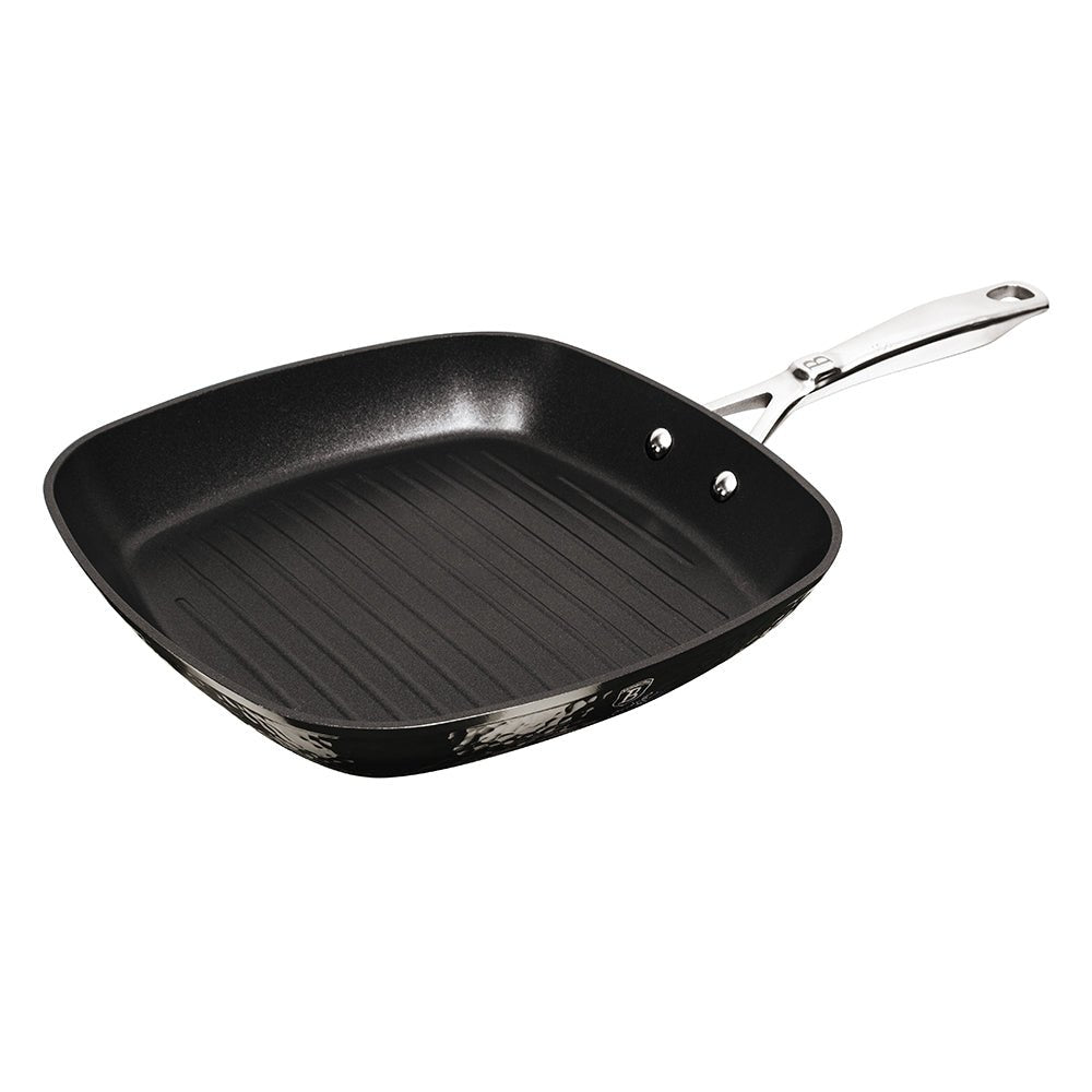 Berlinger Haus BH - 6658 – 28 cm Grill Pan | Shine Basalt Collection | Premium Titan Non - Stick & Induction Ready - Hochwertige Küchenprodukte | High Quality Kitchen Product | UrbanHaus