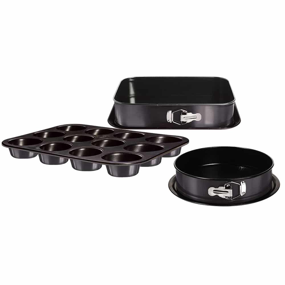 Berlinger Haus BH 7637 Carbon Pro Edition – 3 - Piece Springform Set with Muffin Pan - Hochwertige Küchenprodukte | High Quality Kitchen Product | UrbanHaus