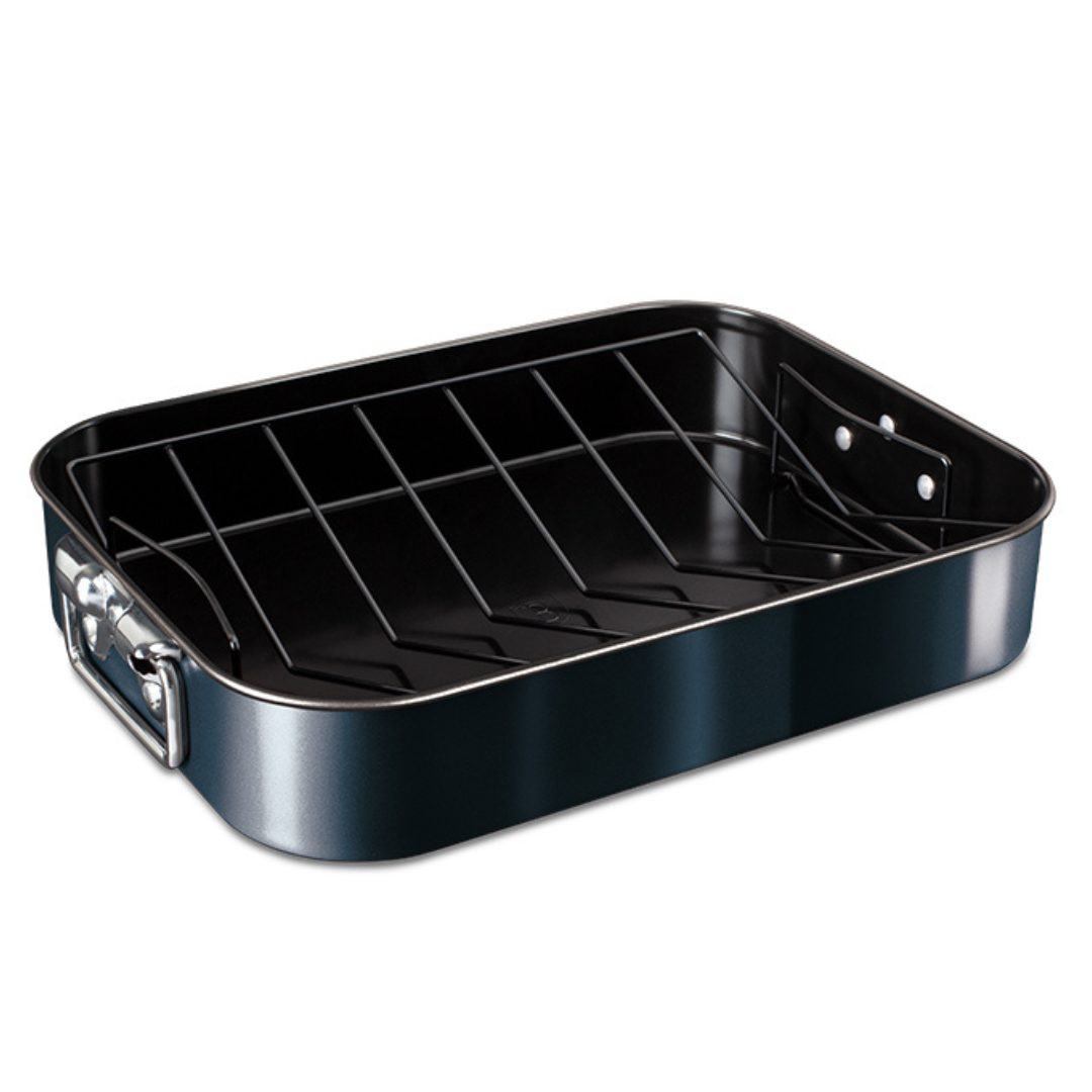 Berlinger Haus BH - 7850 Aquamarine Roasting Pan with Rack – The Perfect Roasting Essential! - Hochwertige Küchenprodukte | High Quality Kitchen Product | UrbanHaus