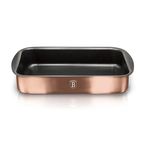 Berlinger Haus BH - 7896 Rose Gold Baking Tray (35 × 27 × 6.5 cm) – The Ultimate Bakeware for Every Kitchen! - Hochwertige Küchenprodukte | High Quality Kitchen Product | UrbanHaus