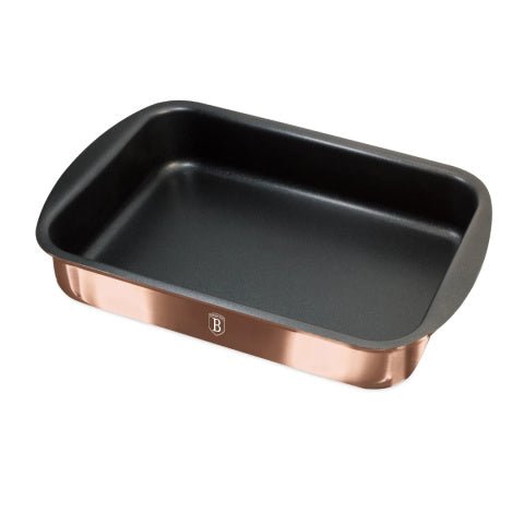 Berlinger Haus BH - 7896 Rose Gold Baking Tray (35 × 27 × 6.5 cm) – The Ultimate Bakeware for Every Kitchen! - Hochwertige Küchenprodukte | High Quality Kitchen Product | UrbanHaus