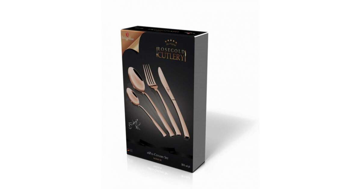 Berlinger Haus BH/2638A Cutlery Set – Rose Gold (16 Pieces) | Elevate Your Dining Experience