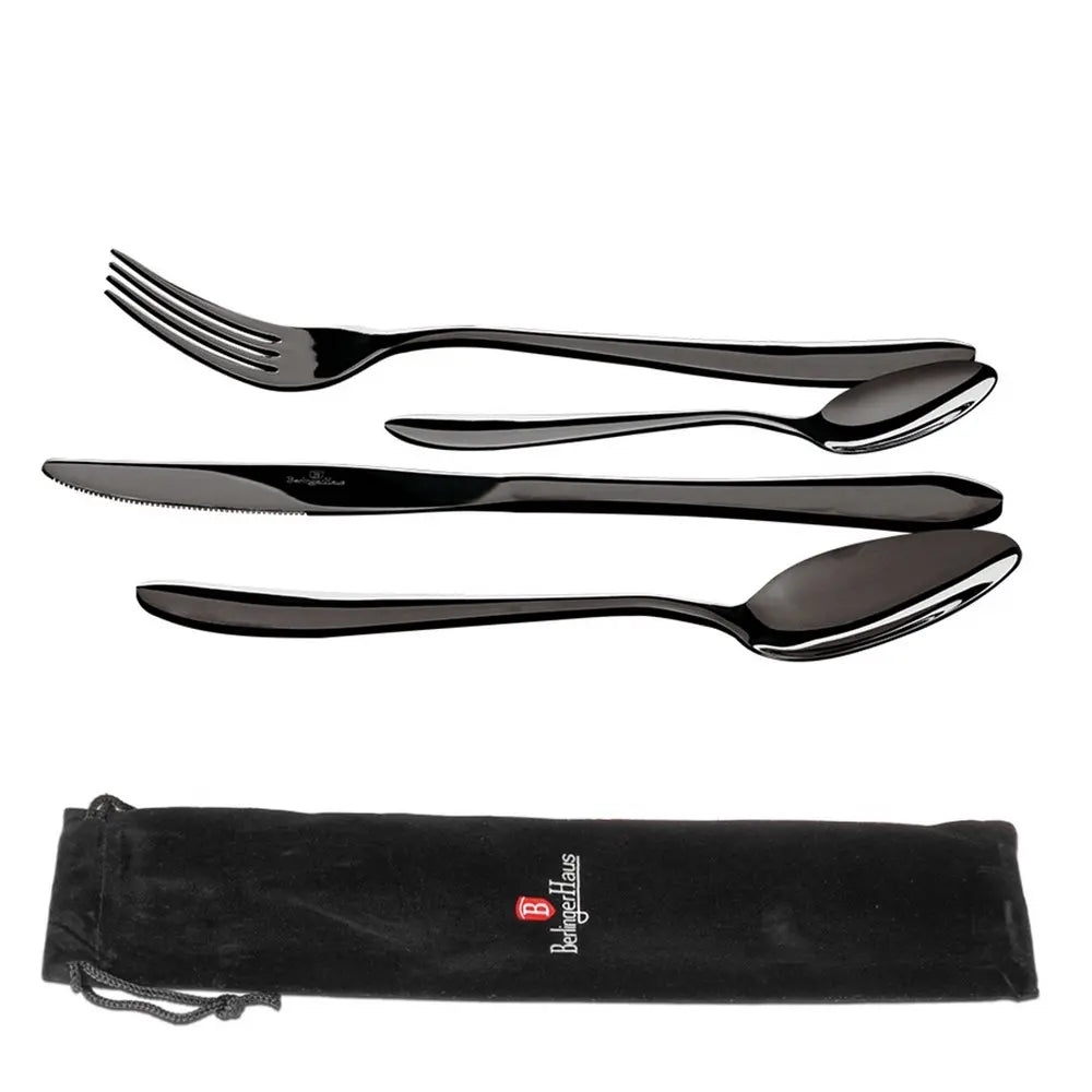 Berlinger Haus BH/2726 – Luxury Black Stainless Steel Cutlery Set (Set 4pcs) | Elevate Your Dining Experience - Hochwertige Küchenprodukte | High Quality Kitchen Product | UrbanHaus