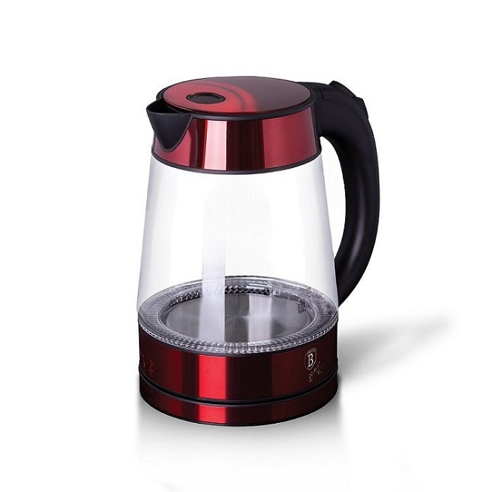 Berlinger Haus BH/9120 Electric Glass Kettle – Burgundy Collection | Where Elegance Meets Precision - Hochwertige Küchenprodukte | High Quality Kitchen Product | UrbanHaus