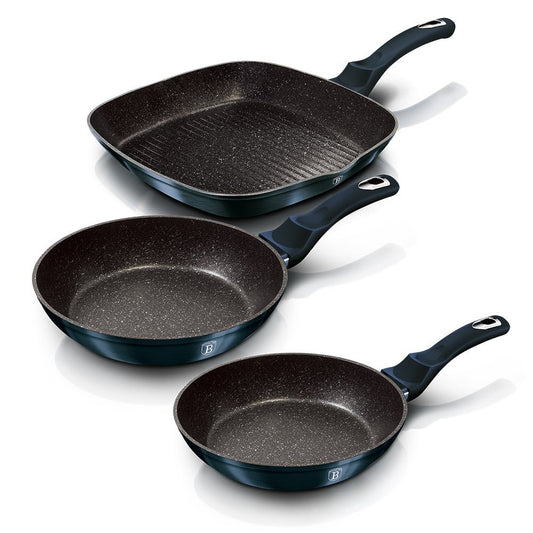 Berlinger Haus Cooking Trio Frying Pan Set | BH6140 | Non - Stick & Induction Ready - Hochwertige Küchenprodukte | High Quality Kitchen Product | UrbanHaus