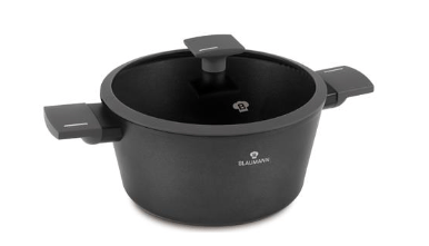 Blaumann BL - 3976 Casserole with Lid (24 cm) – Superior Non - Stick Cooking Experience - Hochwertige Küchenprodukte | High Quality Kitchen Product | UrbanHaus