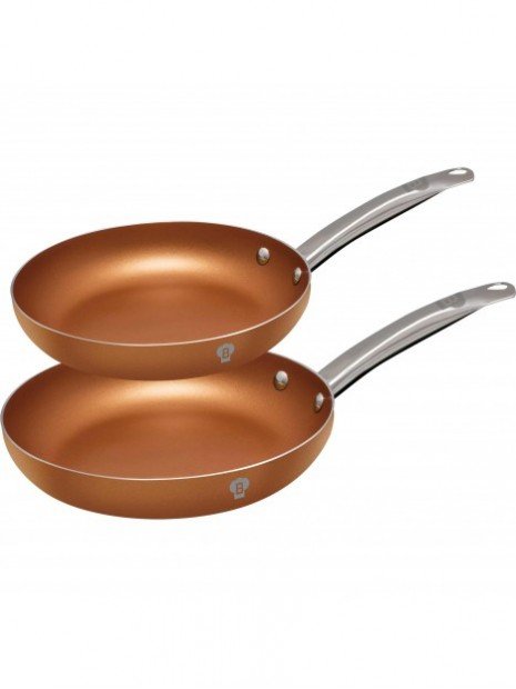 Blaumann Le Chef Collection 2 - Piece Frypan Set – Copper Non - Stick Coating (BL - 3341) | Elevate Your Cooking Experience - Hochwertige Küchenprodukte | High Quality Kitchen Product | UrbanHaus