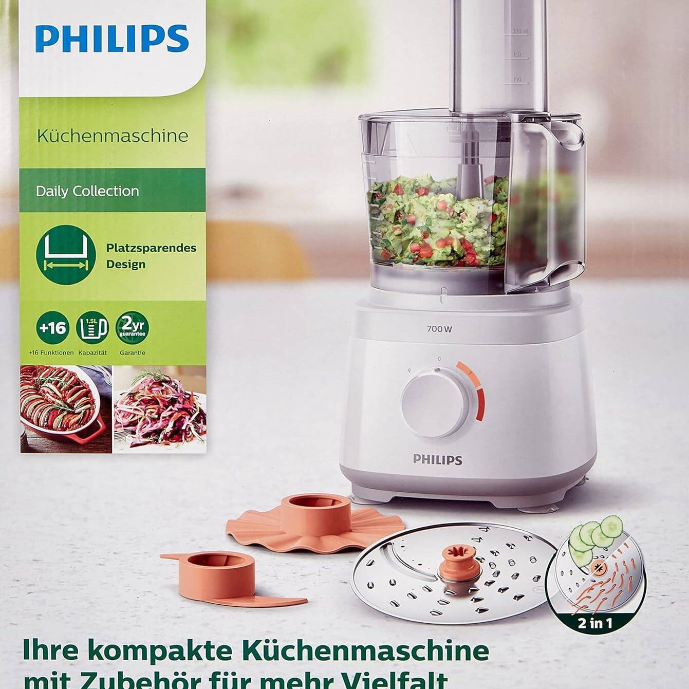 Philips HR7310/00 Daily Collection Kitchen Machine – Compact & Versatile - Hochwertige Küchenprodukte | High Quality Kitchen Product | UrbanHaus