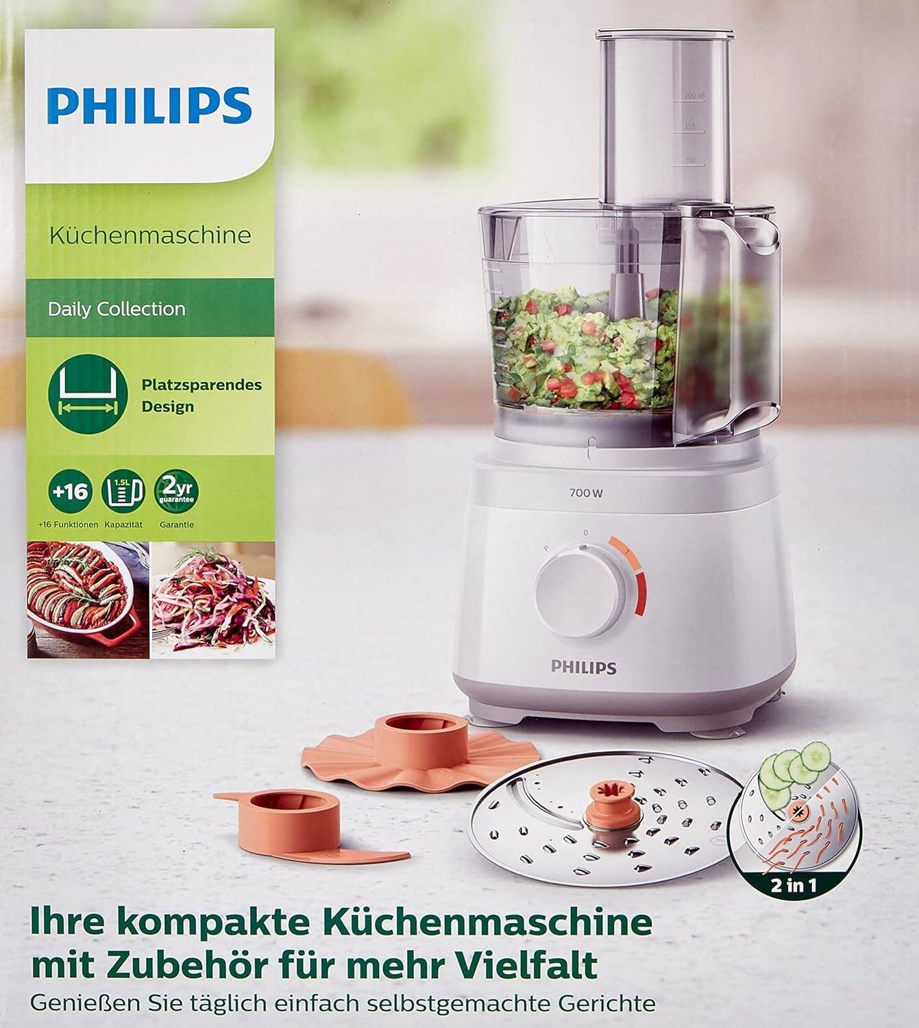 Philips HR7310/00 Daily Collection Kitchen Machine – Compact & Versatile - Hochwertige Küchenprodukte | High Quality Kitchen Product | UrbanHaus